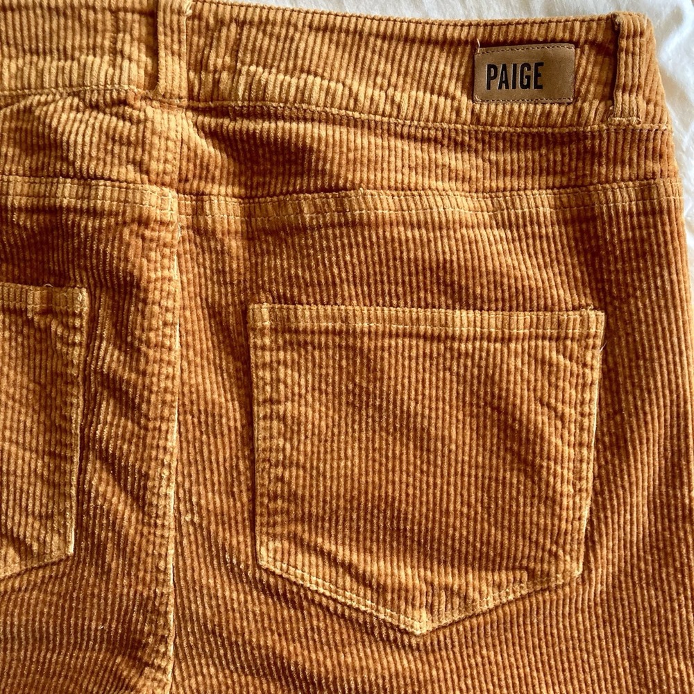 Paige Hoxton Ankle Skinny Corduroy Pants Marigold Womens 29 Fall Boho Indie EUC - Picture 12 of 16